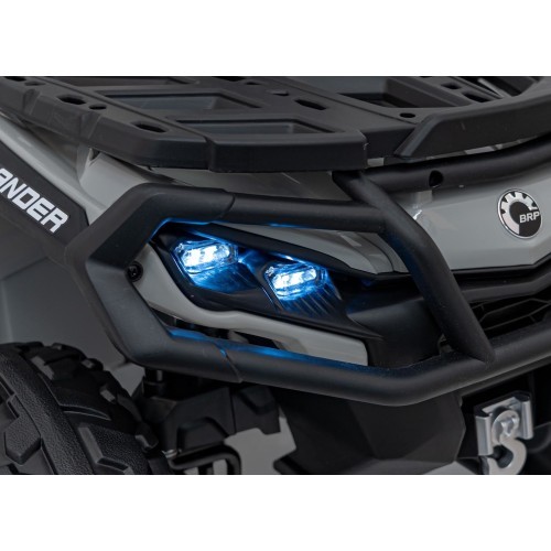Keturratis Can Am Outlander ATV su valdymo pultu, pilkas