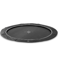 EXIT InTerra ground-level sports trampoline ø244cm - black