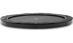 EXIT InTerra ground-level sports trampoline ø244cm - black