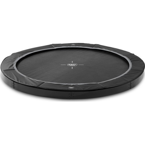 EXIT InTerra ground-level sports trampoline ø305cm - black