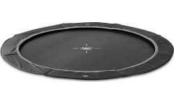 EXIT InTerra ground-level sports trampoline ø427cm - black