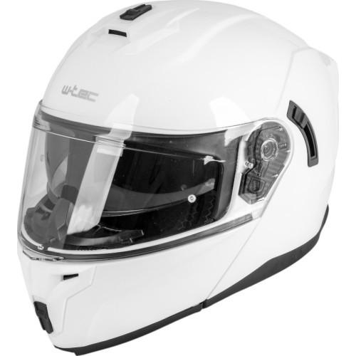 Откидной мотошлем W-TEC Benidor - White Glossy