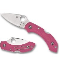 Sulankstomas peilis Spyderco C28FPPNS30V2 Dragonfly 2, rožinis