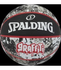 Krepšinio kamuolys Spalding Red Graffiti (7 dydis)