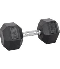 Šešiakampis hantelis inSPORTline Hexsteel 20 kg