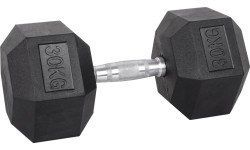 Šešiakampis hantelis inSPORTline Hexsteel 30 kg