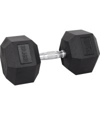 Šešiakampis hantelis inSPORTline Hexsteel 32,5 kg