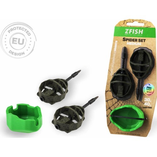 Набор ZFISH Method Feeder Spider Medium 40, 50 г + форма