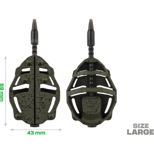 ZFISH Method Feeder Spider rinkinys Large 70, 80 g + forma