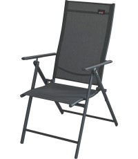 Folding garden chair PULA dark grey