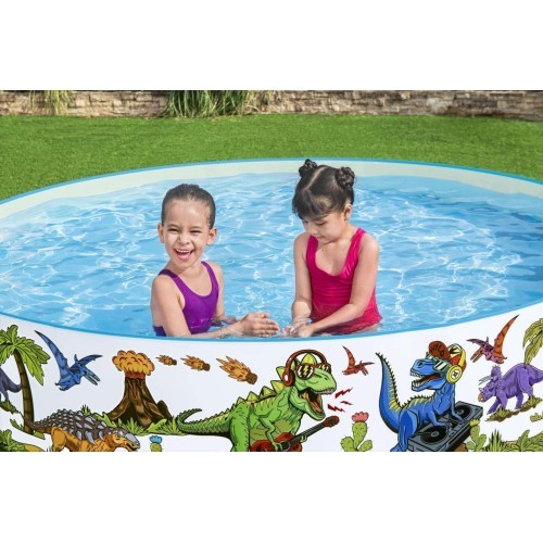 Vaikiškas baseinas Bestway Dinosaurs Expansion 3+, 244x46 cm