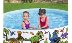 Dinosaurs Expansion Pool for Children 3+ BESTWAY 244x46cm Vinyl + PVC