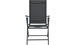 Folding garden chair PULA dark grey