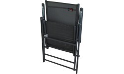 Folding garden chair PULA dark grey