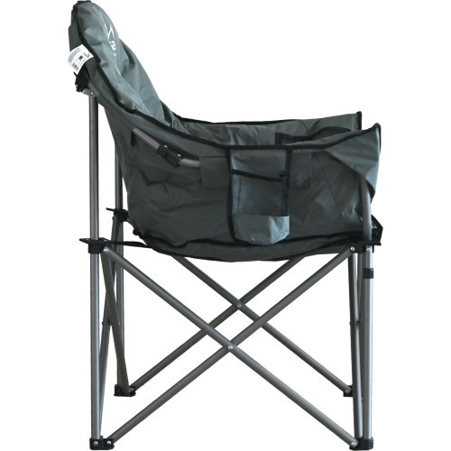 Sulankstoma kempingo kėdė LISBOA antracito spalvos