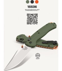 Benchmade 15536 TAGGEDOUT peilis, OD Green G10, CPM-S45VN
