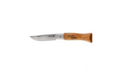 Opinel No 3 sudedamas peilis, anglinis plienas, buko rankena