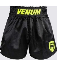 Шорты для муай-тай Venum Classic Evo, чёрные / неоново-жёлтые