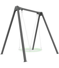 Качели на подшипниках PREMIUM MO-015, 1-местные, широкая рама – Marbo Sport