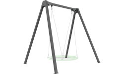 Sūpynės ant guolių PREMIUM MO-015, 1 vietos, platus rėmas – Marbo Sport