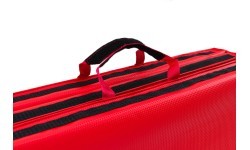 Foldable hard gymnastics mat with Velcro fasteners, 180 x 60 x 5 cm, red - Marbo Sport