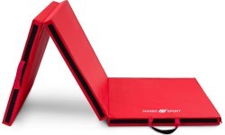 Foldable hard gymnastics mat with Velcro fasteners, 180 x 60 x 5 cm, red - Marbo Sport