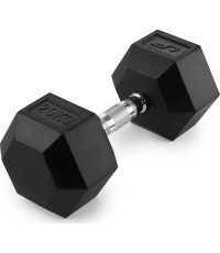 Gumuotas ketaus hantelis HEX 20 kg, UpForm