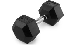 Gumuotas ketaus hantelis HEX 20 kg, UpForm