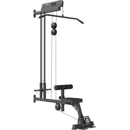 Upper and lower wall pull-up bar with seat and footrests MS-W104 2.0 - Marbo Sport