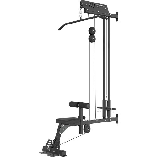 Upper and lower wall pull-up bar with seat and footrests MS-W104 2.0 - Marbo Sport