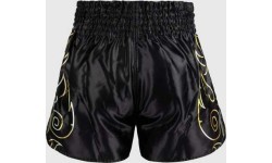Venum VTC Flames Muay Thai Shorts - Black/Gold