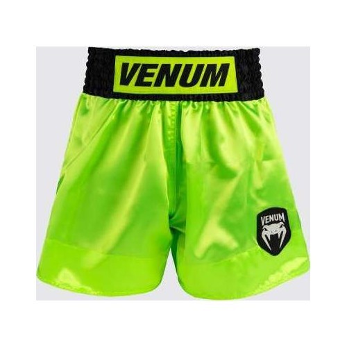 Venum Classic Evo Muay Thai šortai, neoniniai geltoni/juodi