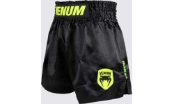 Шорты для муай-тай Venum Classic Evo, чёрные / неоново-жёлтые