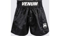 Шорты для муай-тай Venum Classic Evo, черно-белые