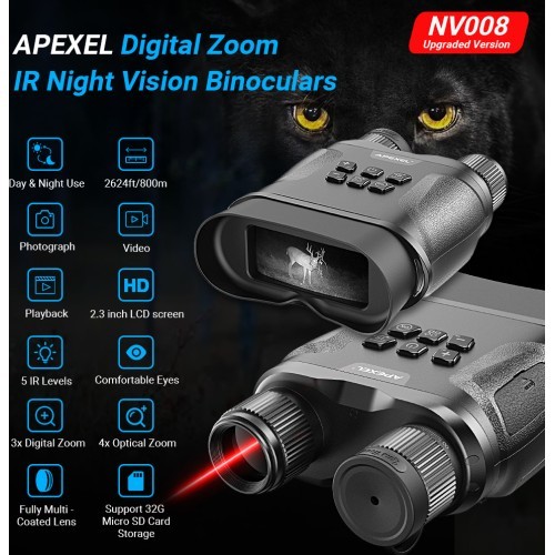 Naktinio matymo žiūronai Apexel NV008