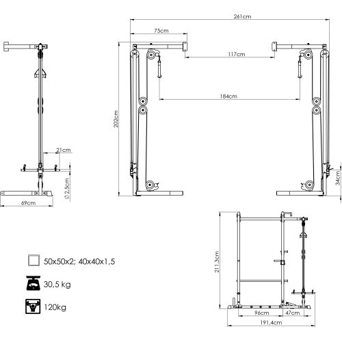 Gate lift for rack cage MS-W108 2.0 - Marbo Sport