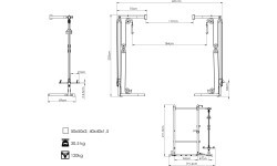 Vartų keltuvas stovo narveliui MS-W108 2.0 - Marbo Sport