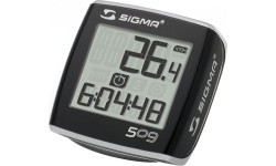Sigma BC 509 Bike Computer, wired, 5 functions (black/silver)