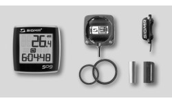 Sigma BC 509 Bike Computer, wired, 5 functions (black/silver)