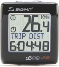 Dviračio kompiuteris Sigma BC 1609 STS Cadence // belaidis, 16 funkc. (juoda/sidarbinė)