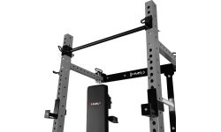 WALL-MOUNTED SLIDING POWER RACK WITH BENCH KLT34 GREY HMS FITNESS