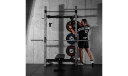 Sieninis slankusis jėgos narvas su suoliuku KLT34 pilkas HMS Fitness