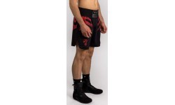 Venum x Mike Tyson Tiger Boxing Shorts - Deep Black/Intense Red