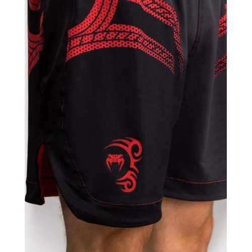 Venum x Mike Tyson Tiger Boxing Shorts - Deep Black/Intense Red