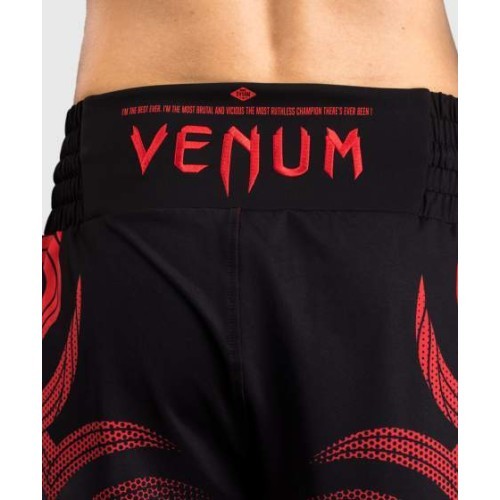 Venum x Mike Tyson Tiger Boxing Shorts - Deep Black/Intense Red