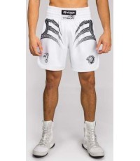 Venum x Mike Tyson Tiger bokso šortai, balti/juodi
