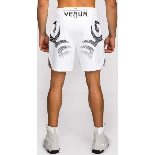 Venum x Mike Tyson Tiger bokso šortai, balti/juodi