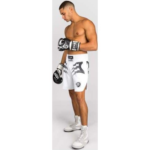 Боксёрские шорты Venum x Mike Tyson Tiger, белые/чёрные