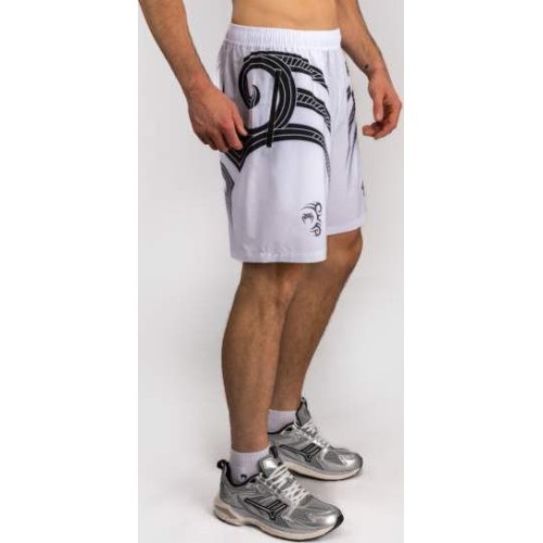 Venum x Mike Tyson Tiger treniruočių šortai – Optical White/Deep Black