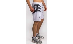 Venum x Mike Tyson Tiger Training Shorts - Optical White/Deep Black